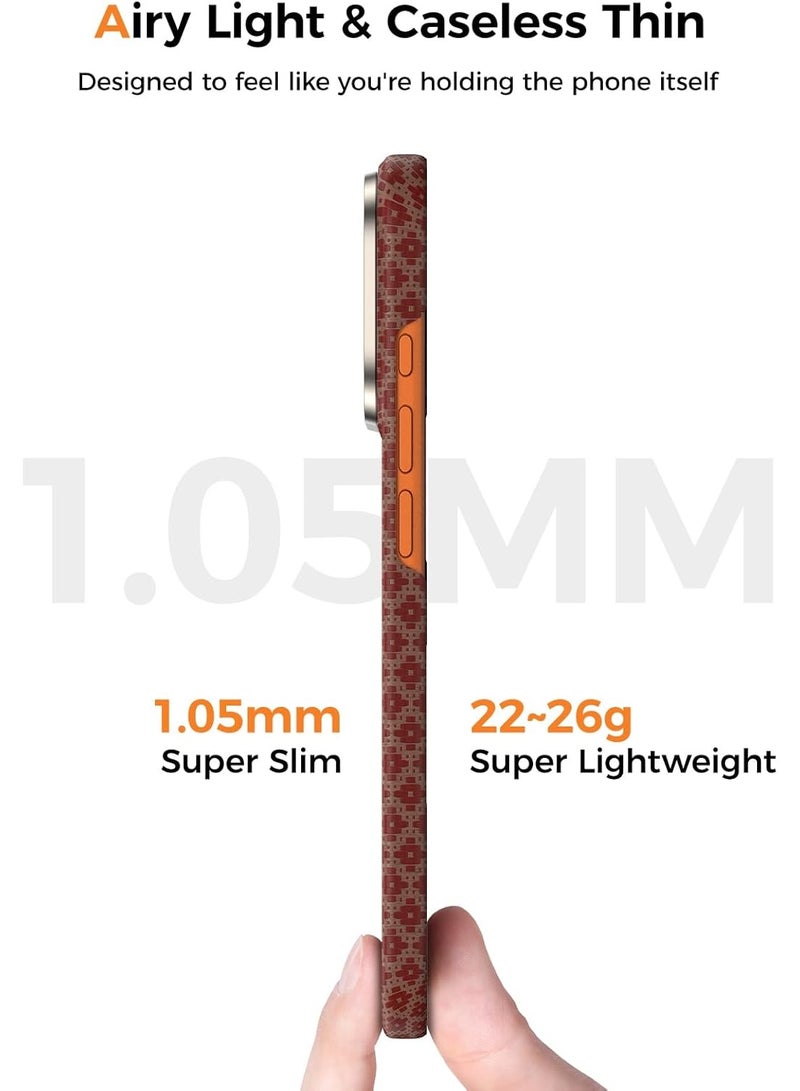 بينكس جراب Benks Armorgrid المميز لهاتف iPhone 17 Pro، متوافق مع زر التحكم بالكاميرا، ومتوافق مع MagSafe، جراب حماية عسكري مصنوع من ألياف كيفلر من دوبونت - Image 4